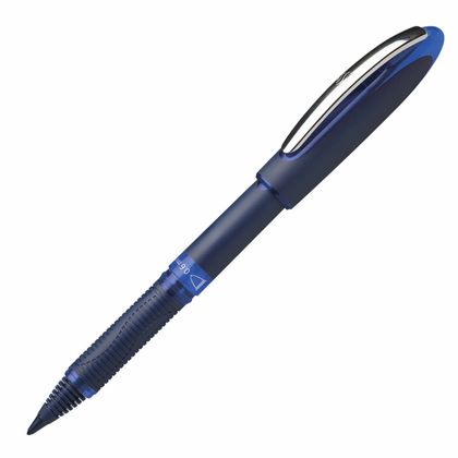 Ручка роллер "One Business" 0,6 мм, пласт., синий/черный, стерж. черный