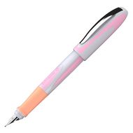 Ручка перьевая M "Ray " пласт., белый/розовый, патрон синий