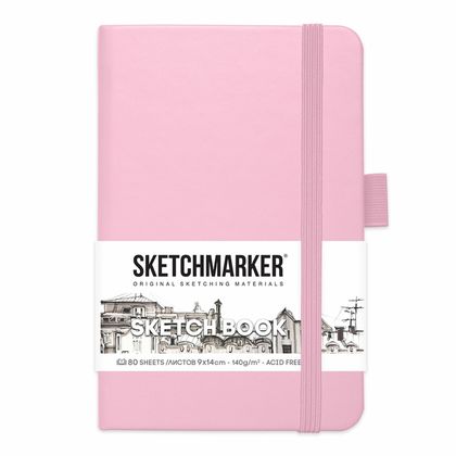 Скетчбук "Sketchmarker" 9*14 см, 140 г/м2, 80 л., черный