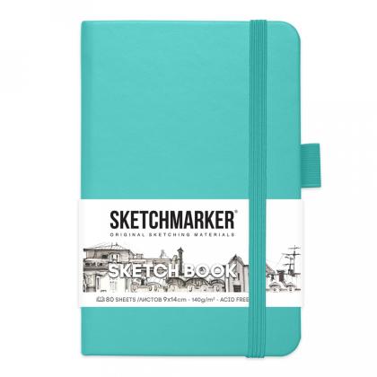 Скетчбук "Sketchmarker" 9*14 см, 140 г/м2, 80 л., черный