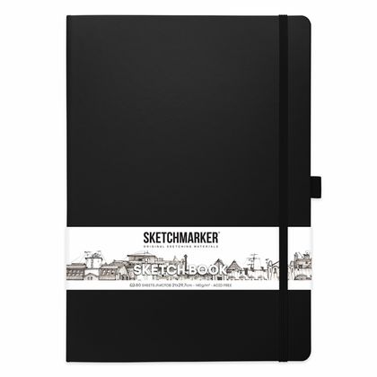 Скетчбук "Sketchmarker" 21*30 см, 140 г/м2, 80 л., белый