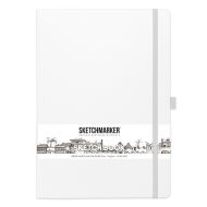 Скетчбук "Sketchmarker" 21*29,7 см, 140 г/м2, 80 л., белый