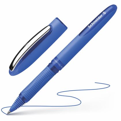 Ручка роллер "One Hybrid C" 0,3 мм, пласт., синий, стерж. синий