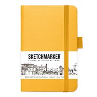 Скетчбук "Sketchmarker" 9*14 см, 140 г/м2, 80 л., желтый