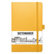 Скетчбук "Sketchmarker" 13*21 см, 140 г/м2, 80 л., желтый