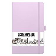 Скетчбук "Sketchmarker" 13*21 см, 140 г/м2, 80 л., фиолетовый пастельный