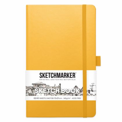 Скетчбук "Sketchmarker" 13*21 см, 140 г/м2, 80 л., маджента