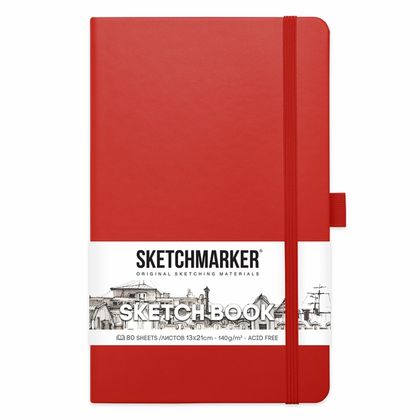 Скетчбук "Sketchmarker" 13*21 см, 140 г/м2, 80 л., королевский синий
