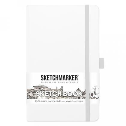 Скетчбук "Sketchmarker" 13*21 см, 140 г/м2, 80 л., лимонный