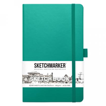 Скетчбук "Sketchmarker" 13*21 см, 140 г/м2, 80 л., лимонный