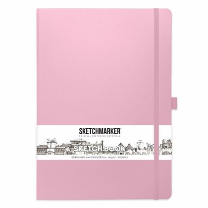Скетчбук "Sketchmarker" 21*30 см, 140 г/м2, 80 л., желтый
