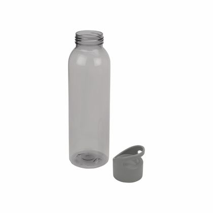 Бутылка д/воды 630 мл. "Plain" пласт., прозрачный серый