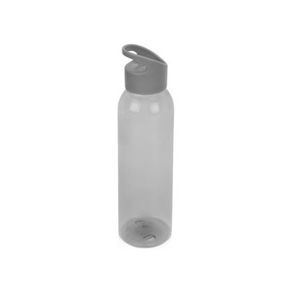 Бутылка д/воды 630 мл. "Plain" пласт., прозрачный серый