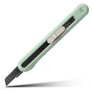 Нож для бумаги мал. "Deli Nusign" 9 мм, усиленный, зеленый