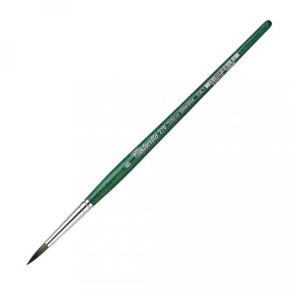 Кисть "Tintoretto Emerald" синтетика, круглая, на короткой ручке №16