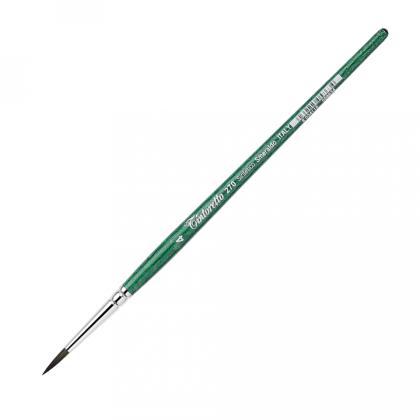 Кисть "Tintoretto Emerald" синтетика, круглая, на короткой ручке №1