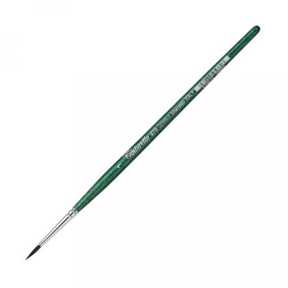 Кисть "Tintoretto Emerald" синтетика, круглая, на короткой ручке №1
