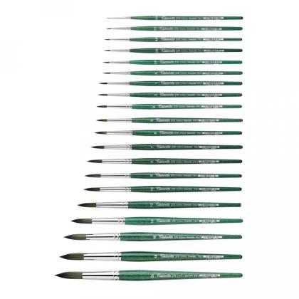 Кисть "Tintoretto Emerald" синтетика, круглая, на короткой ручке №1
