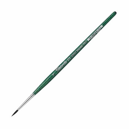 Кисть д/рисования "Tintoretto Emerald" синтетика, круглая, на короткой ручке №12