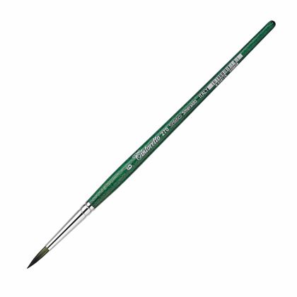 Кисть д/рисования "Tintoretto Emerald" синтетика, круглая, на короткой ручке №12