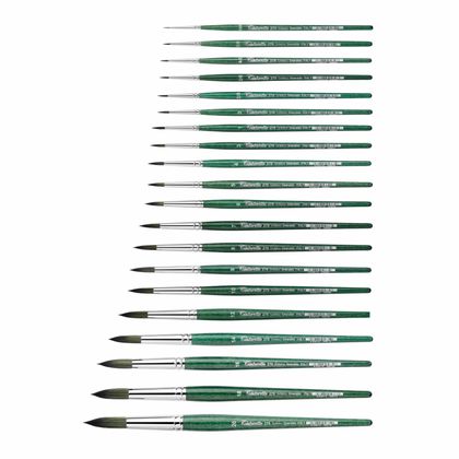 Кисть д/рисования "Tintoretto Emerald" синтетика, плоская, на короткой ручке №4