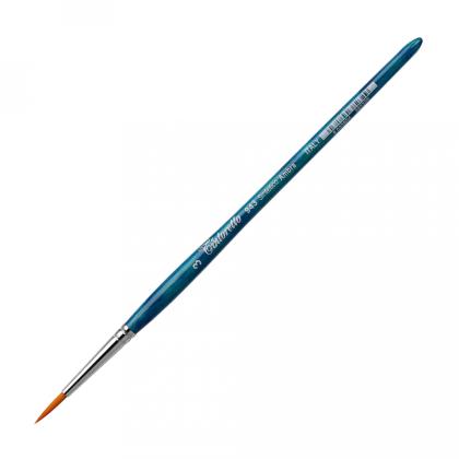 Кисть "Tintoretto Amber" синтетика, круглая, на короткой ручке №1