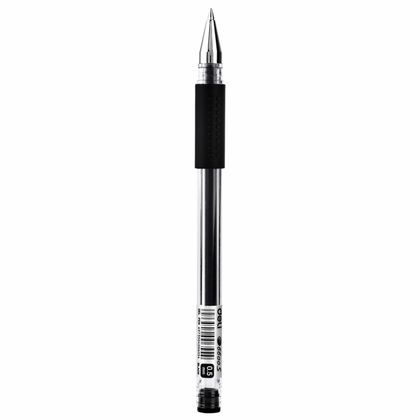 Ручка гелевая "Daily" 0,5 мм, пласт., прозр., стерж. черный