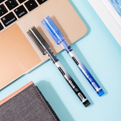 Ручка роллер "Think" 0,5 мм, пласт., синий, стерж. синий