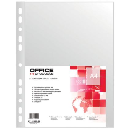 Папка карман А4, стандарт,  45 мк, 100 шт. "Office Products"