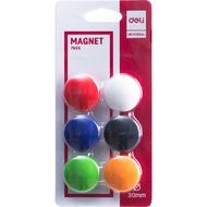 Кнопки магнитн. "Magnet" 30 мм, 6 шт., ассорти, блистер