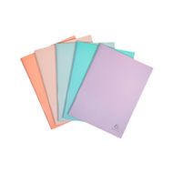 Папка на 40 карманов "Aquarel" пласт., ассорти