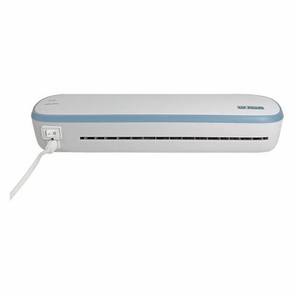 Ламинатор A4 Office Kit L2307B, бело-голубой (125мик, 27,8см/мин, резак, линейка)