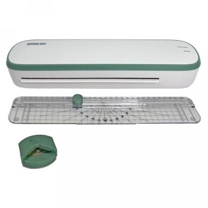 Ламинатор A4 Office Kit L2307B, бело-голубой (125мик, 27,8см/мин, резак, линейка)