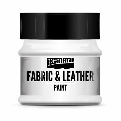 Краски д/текстиля "Pentart Fabric & Leather paint" небесно-голубой, 50 мл, банка