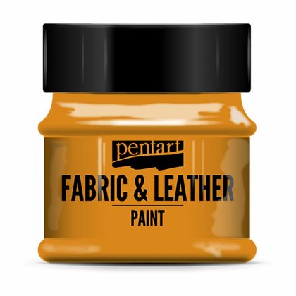 Краски д/текстиля "Pentart Fabric & Leather paint" небесно-голубой, 50 мл, банка