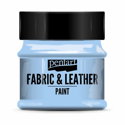 Краски д/текстиля "Pentart Fabric & Leather paint" белый, 50 мл, банка