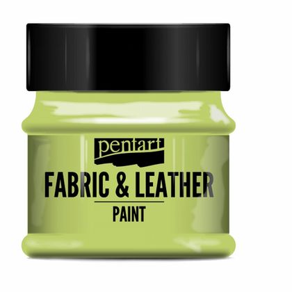 Краски д/текстиля "Pentart Fabric & Leather paint" серый, 50 мл, банка