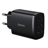 Сетевое зарядное устройство Baseus CCXJ020101 Compact Charger 3U 17W (модель CCCP17UE) Black