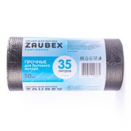 Мешки для мусора 35л 50шт/рулон ПНД Zaubex 8мкм 48*58см цв.черный