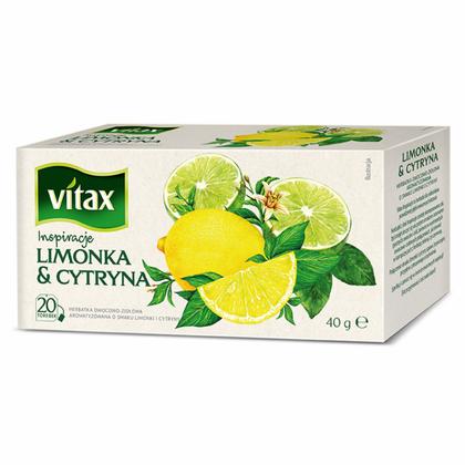 Чайный напиток "Vitax" 20*2 г., фруктовый, со вкусом клубники и манго