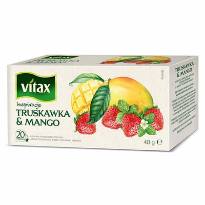Чайный напиток "Vitax" 20*2 г., фруктовый, со вкусом малины