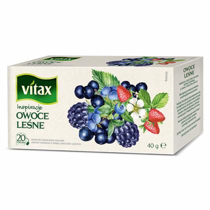 Чайный напиток "Vitax" 20*2 г., фруктовый, со вкусом малины