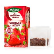 Чайный напиток "Herbapol" 20*2,5 г., фруктовый, со вкусом клубники и земляники