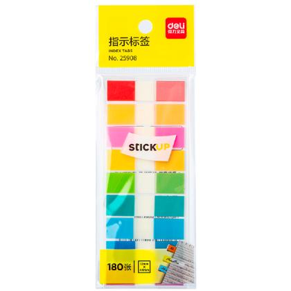 Закладки пласт. "Stick up" 12*44 мм, 9 цв. 9*20 шт., ассорти