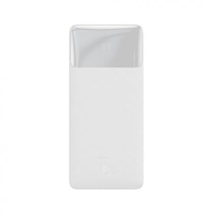 Внешний аккумулятор Baseus, PPBD050002, Bipow Digital Display Power Bank 10000mAh 15W, PPBD10, White 