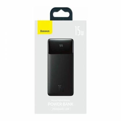 Внешний аккумулятор Baseus, PPBD050101, Bipow Digital Display Power Bank 20000mAh 15W, PPBD20, Black