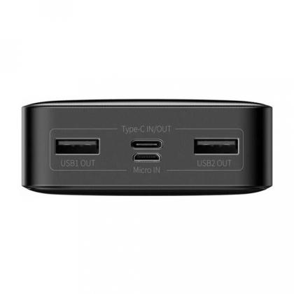 Внешний аккумулятор Baseus, PPBD050101, Bipow Digital Display Power Bank 20000mAh 15W, PPBD20, Black