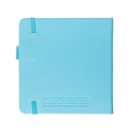 Скетчбук "Sketchmarker" 12*12 см, 140 г/м2, 80 л., небесно-голубой