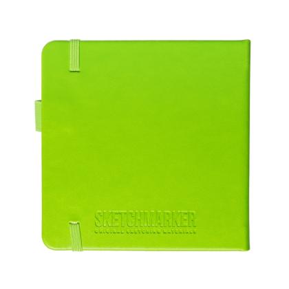Скетчбук "Sketchmarker" 12*12 см, 140 г/м2, 80 л., оранжевый неон