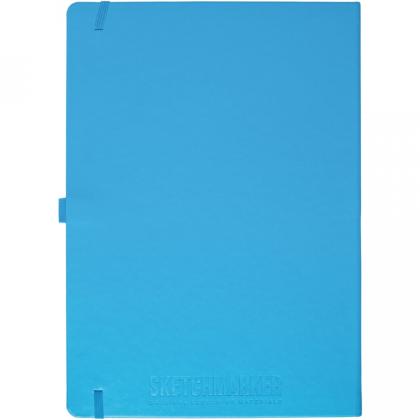 Скетчбук "Sketchmarker" 21*29,7 см, 140 г/м2, 80 л., синий неон